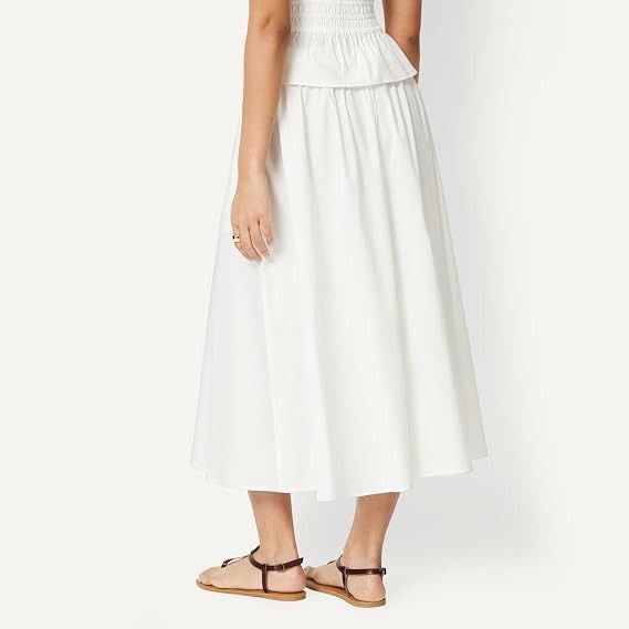 White Midi Skirt imagen 3